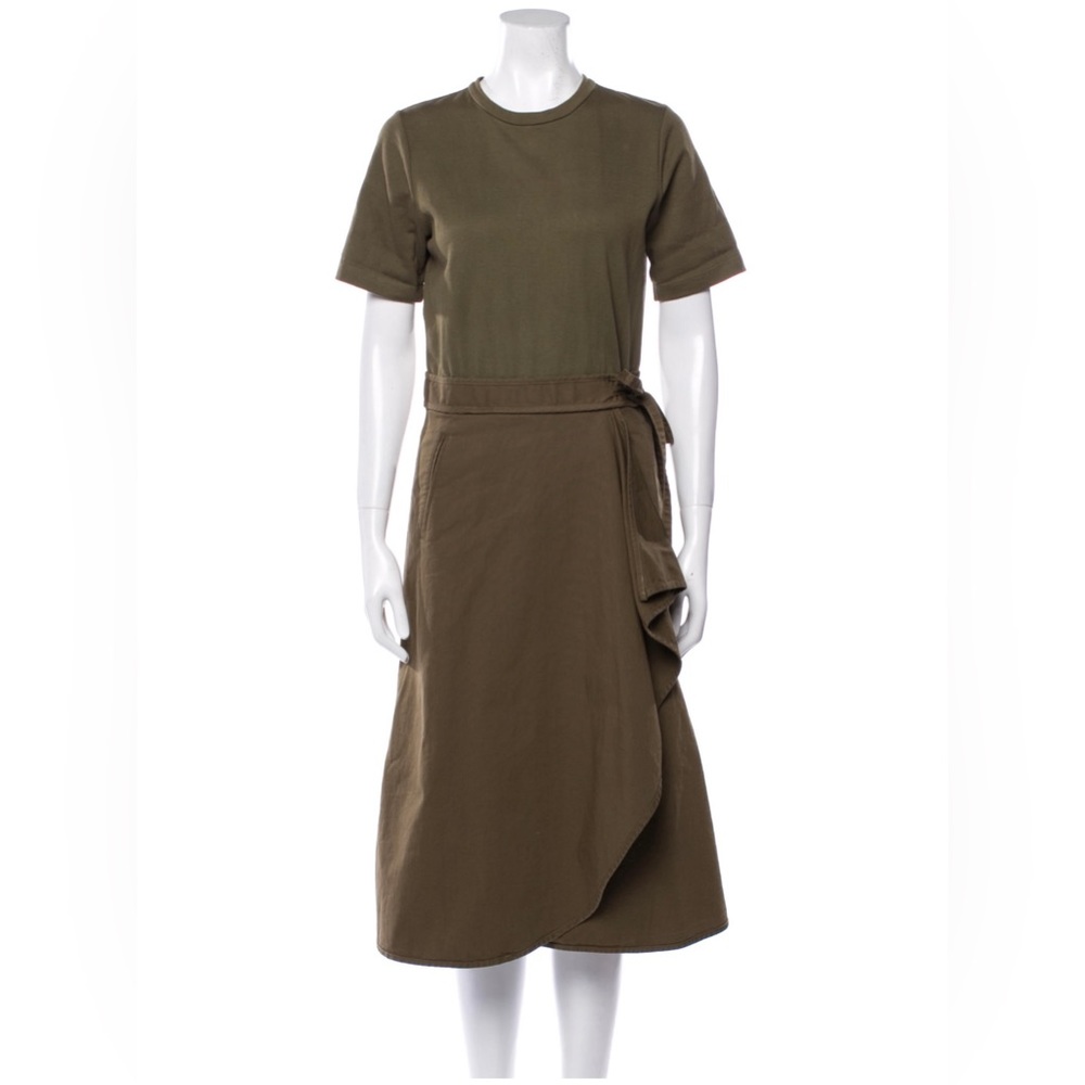 SEA MEW YORK crew neck midi length dress